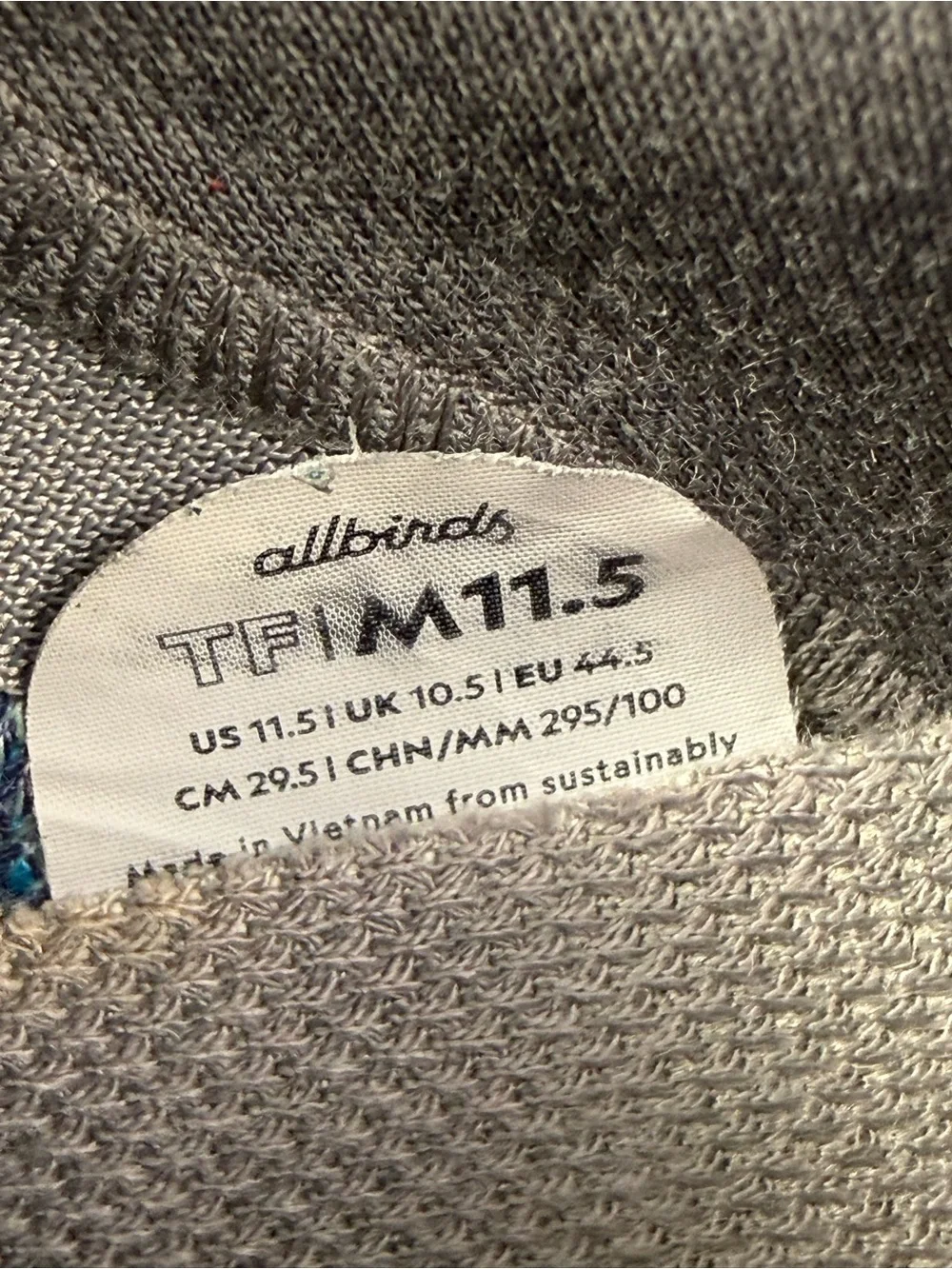 Allbirds Tree Flyer teal sneaker runner shoes men’s size 11.5